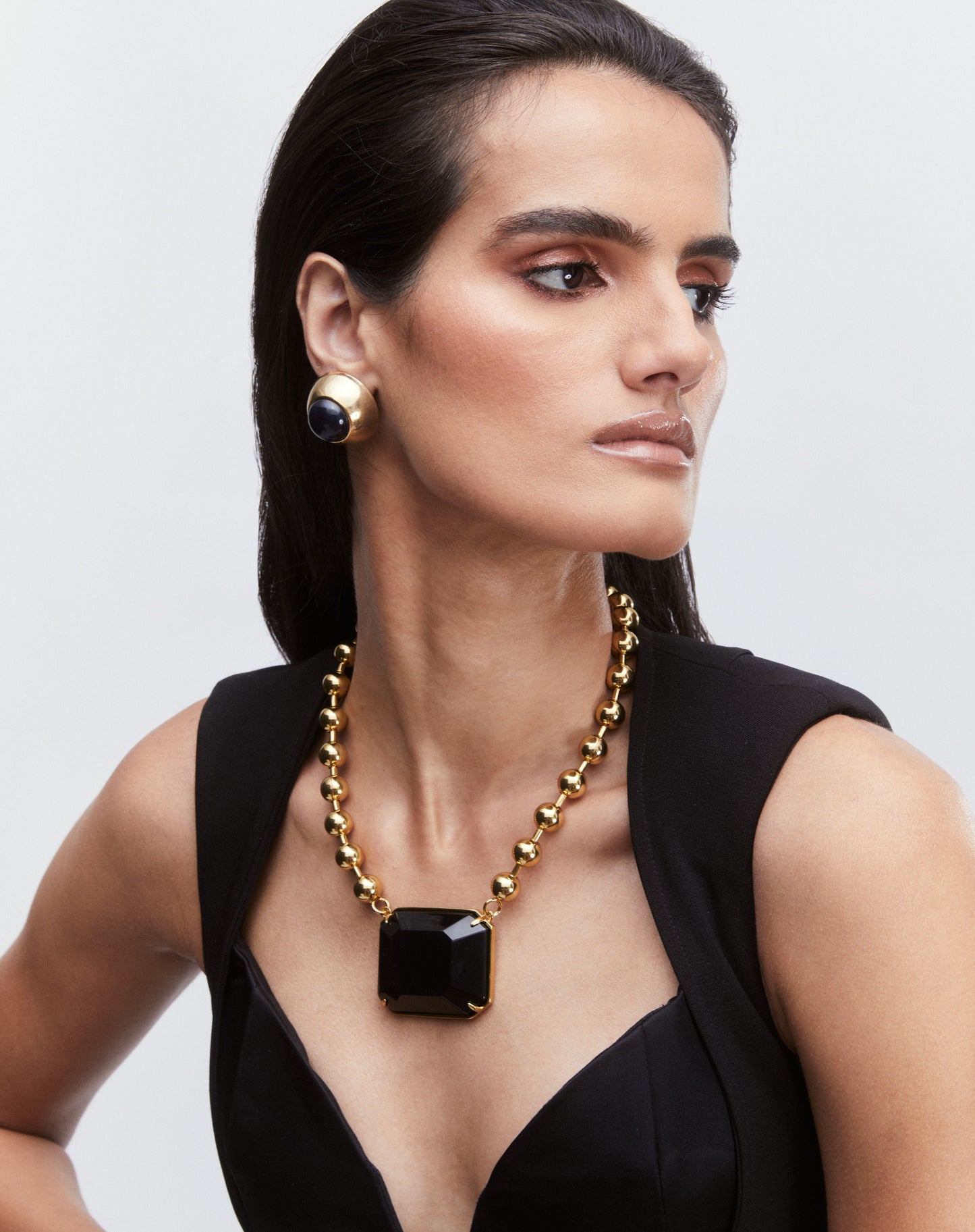 Doria Necklace Black