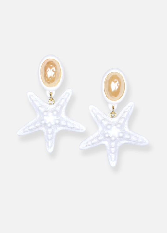 Explore our unique earrings: resin, vintage pearl, enamel paint. Handmade in NYC for sustainable elegance!